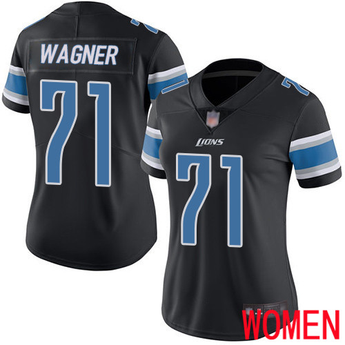 Detroit Lions Limited Black Women Ricky Wagner Jersey NFL Football #71 Rush Vapor Untouchable